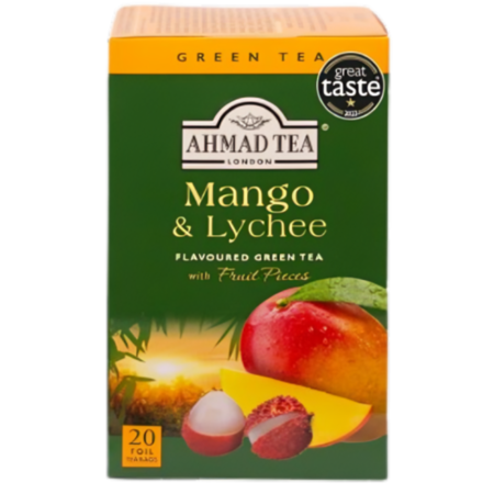 Ahmad Tea Mango & Lychee - 20 Foil Bags 40G