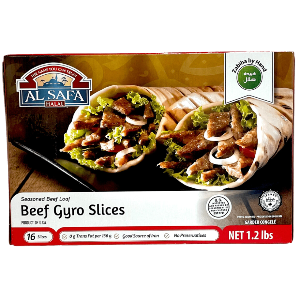 Al Safa Beef Gyro Slices 16 Slices 1.2Lb