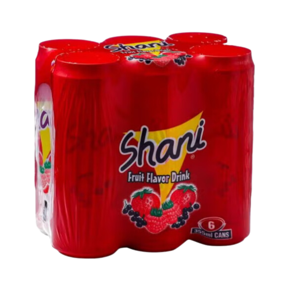 Shani Carbonated Fruit Flavour 6 Cans 250Ml