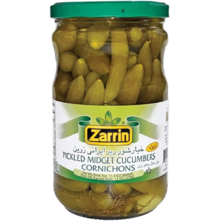 Zarrin Pickled Midget Cucumbers Cornichons