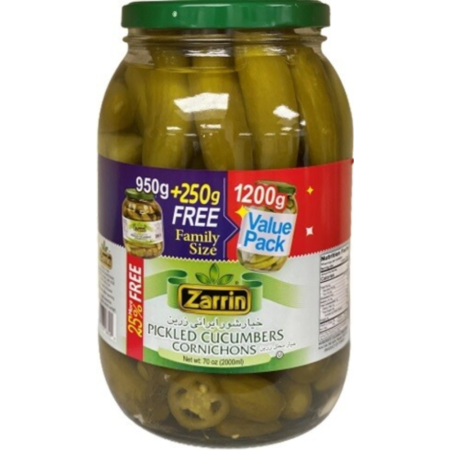 Zarrin Pickled Cucumbers Corinchons