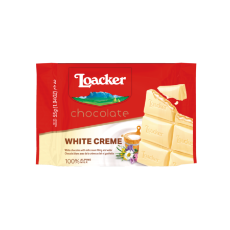 New Loacker Chocolate White Creme 55G