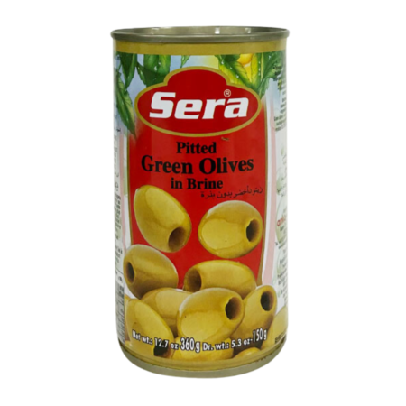 Sera Pitted Green Olives 360G 12.7