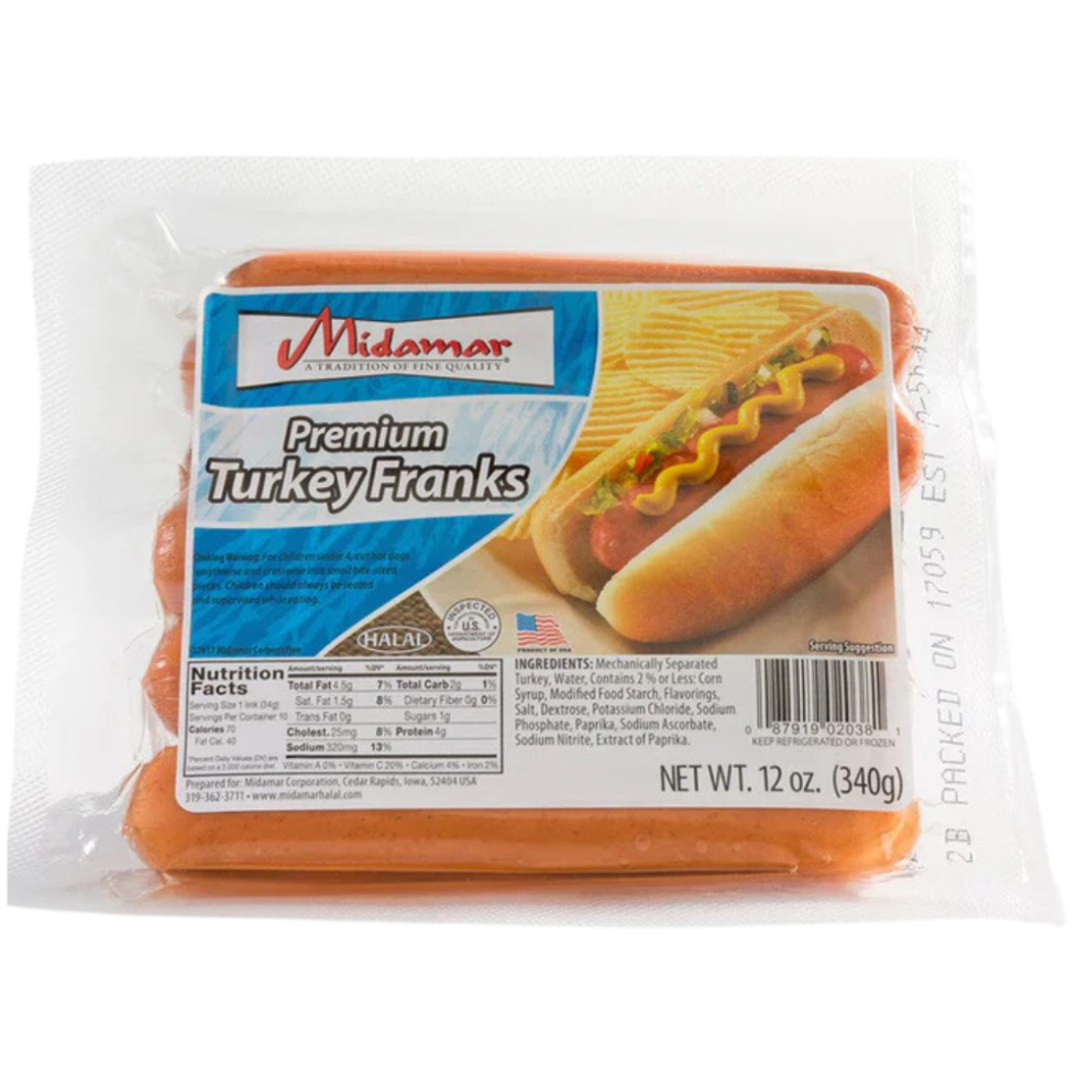 Midamar Turkey Franks
